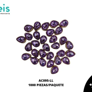 REMACHES PLASTICO GOTA AC095-LL 12.8mmX16.6mm 1,000 PZ/PQT LILA