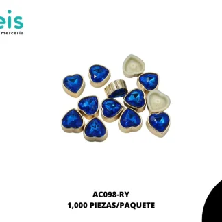 REMACHES PLASTICO CORAZON AC098-RY 13mm 1,000 PZ/PQT REY