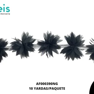FLOR TULL AF390 NEGRA