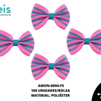 ACCESORIOS MOÑOS COMBINADO AMON-0004-FS 35mmX25mm 100 PZ/PQT FIUSHA