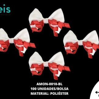 ACCESORIOS MOÑOS FALLA AMON-0010-BL 5.3cmX3.6cm 100 PZ/PQT BLANCO