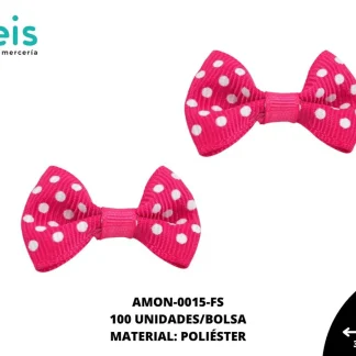 ACCESORIOS MOÑOS PUNTOS AMON-0015-FS 3.9cmX2cm 100 PZ/PQT FIUSHA