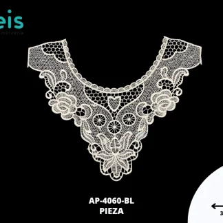 CUELLOS POLIESTER BRILLOSO PLANO AP-4060-BL 31cmX36cm BLANCO