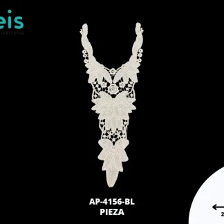 CUELLOS POLIESTER BRILLOSO PLANO AP-4156-BL 53cmX23cm BLANCO
