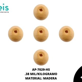 MADERA ESFERA 18X20 HUESO .38 MILL/KG