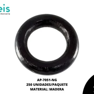 ARGOLLA MADERA REF: 4 cm NEGRO 250 u/pqt