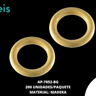 ARGOLLA MADERA REF: 5 cm BEIGE 200 u/pqt