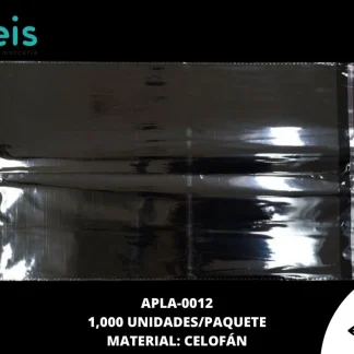 ACCESORIOS PLASTICO BOLSA CELOFAN APLA-0012 43.3cmX28cm 1,000 PZ/PQT