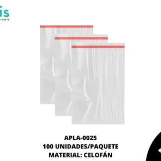 ACCESORIOS PLASTICO BOLSA DE CELOFAN APLA-0025 30cmX40cm 100 PZ/PQT
