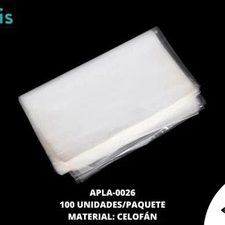 ACCESORIOS PLASTICO BOLSA DE CELOFAN APLA-0026 35cmX45cm 100 PZ/PQT