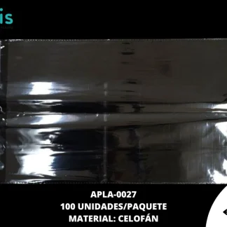 ACCESORIOS PLASTICO BOLSA DE CELOFAN APLA-0027 40cmX50cm 100 PZ/PQT
