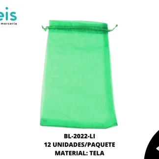 BOLSA TELA REF: 14X24cm LIMON 12 u/pqt