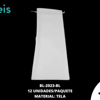 BOLSA TELA REF: 15X44cm BLANCO 12 u/pqt