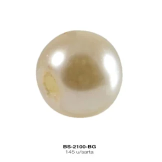 PERLA VIDRIO REF: 6MM BEIGE 145U/sarta 20 S