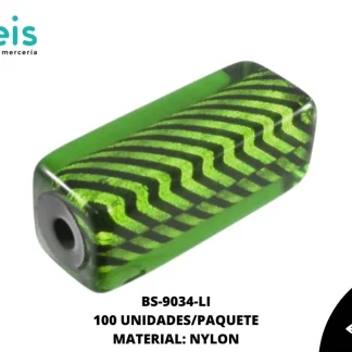 NYLON FIG FONDO RAYAS TUBO 34mm REF: 1836-14X34 LIMON 100 u/pqt
