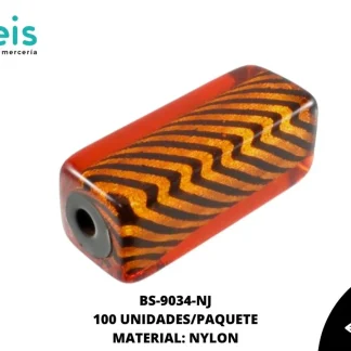 NYLON FIG FONDO RAYAS TUBO 34mm REF: 1836-14X34 NARANJA 100 u/pqt