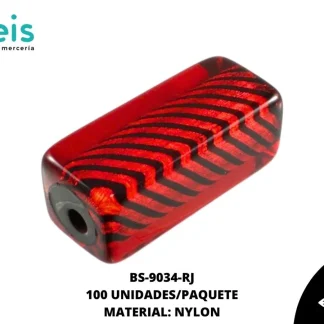 NYLON FIG FONDO RAYAS TUBO 34mm REF: 1836-14X34 ROJO 100 u/pqt