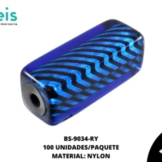 NYLON FIG FONDO RAYAS TUBO 34mm REF: 1836-14X34 AZUL REY 100 u/pqt