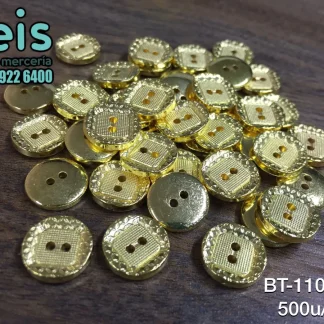 BOTON METALIZ 2H REF:306-20L DORADO 500u/pqt