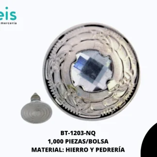 BTN PIEDRA MET HIERRO REF: 111# NIQUEL 1000 u/pqt