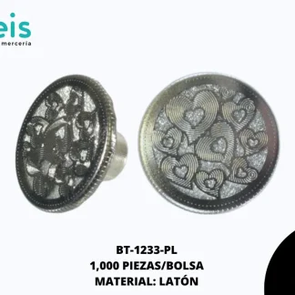 BOTON LATON ESC CZN REF: FK28 PLATA 1000 u/pqt