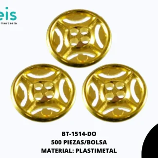 BTN METALIZADO REF: 1039(20L) DORADO 1000 u/pqt