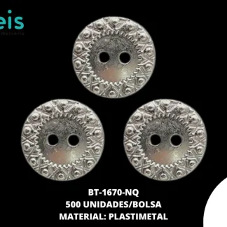 BOTON METALIZADO REF: 2103 20L DORADO 500U/PAQ