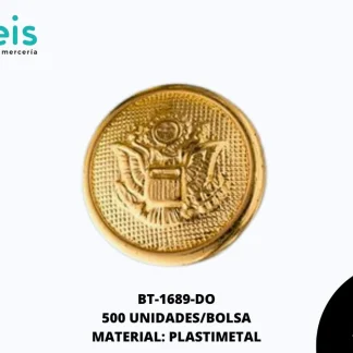 Boton metalizado pata ancla dorado