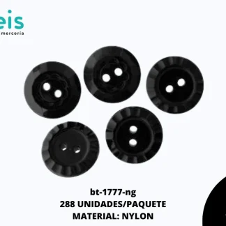 BOTON NYLON REF: 21(20L) NEGRO 288 U/PQT