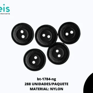 BOTON NYLON REF: 271(24L) NEGRO 288 U/PQT