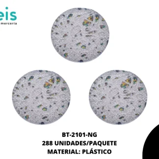 BTN ESC C/PATA REF: 2921/24L NEGRO 288 u/pqt
