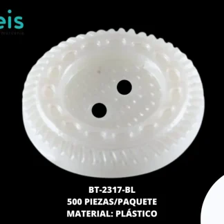 BOTON PERLA RED CADENA 2H REF: K037(24L) BLANCO 500 u/pqt