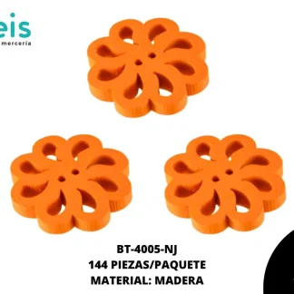 BTN MADERA REHILETE 15mm REF: #32 NARANJA 144 u/pqt