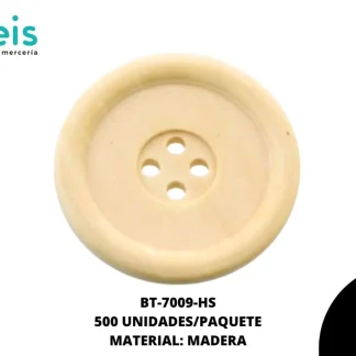 BTN MADERA 35 mm REF: X-12(3.5) HUESO 500 u/pqt