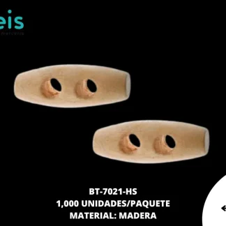 BTN MADERA TARUGO REF: 2.5 cm HUESO 1000 u/pqt