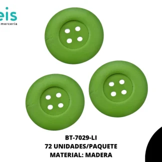 BTN MADERA 60 mm REF: X-16 LIMON 72 u/pqt
