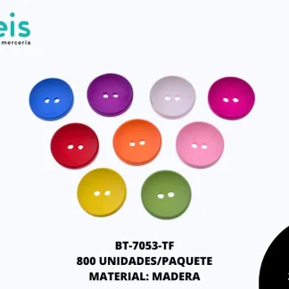 BTN MADERA 2H REF 2.0cm TUTI FRUTI 800 u/pqt(.5kg)