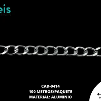 CADENA ALUMINIO REF:0414 10x7 MM 100 METROS/BOLSA