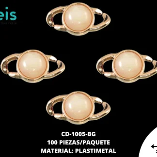 ESLABON PLAST OJO DE GATO RED 28mm REF: 1364-120 BEIGE 100 u/pqt