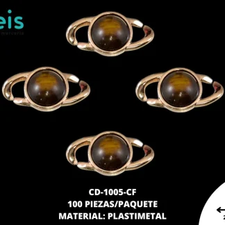 ESLABON PLAST OJO DE GATO RED 28mm REF: 1364-120 CAFÉ 100 u/pqt