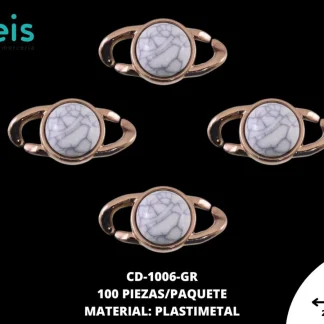 ESLABON PLAST OJO DE GATO VETA RED 28mm REF: 1364-120 GRIS 100 u/pqt