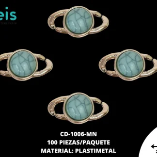 ESLABON PLAST OJO DE GATO VETA RED 28mm REF: 1364-120 MENTA 100 u/pqt