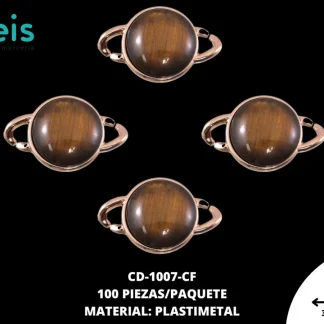 ESLABON PLAST OJO DE GATO RED 36mm REF: 1367-180 CAFÉ 100 u/pqt