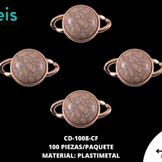 ESLABON PLAST OJO DE GATO VETA RED 36mm REF: 1367-180 CAFÉ 100 u/pqt