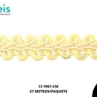 MILLARE CORDON 12MM REF: 321 Bg 27 METROS PAQUETE CREMA