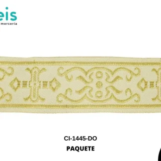 GALON LUREX 33MM REF: DORADO 9.1 METROS/ROLLO