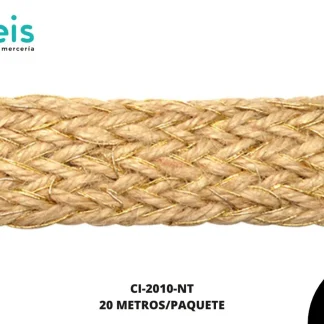 YUTE LUREX DO REF: 2.2cm NATURAL 20 m/pqt