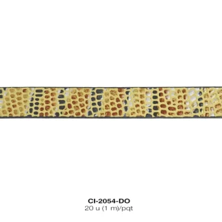 CORDON PANO ESTAMPADO 10mm REF: CPE-76 DORADO 20u(1m)/pqt