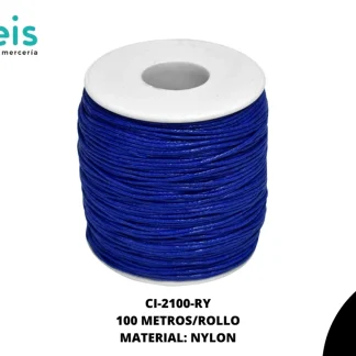 CORDON ENCERADO REF:135-1 AZUL REY 100 m/rollo