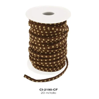 CORDON KOREANO TACHE RED DO 1L REF: 5mm CAFÉ 20 m/rollo